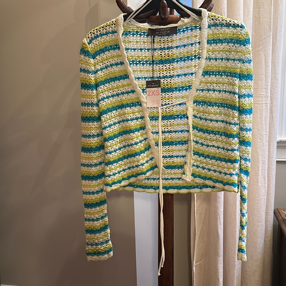 Primark Striped Tie-Front Cardigan
